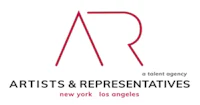 the logo for artists & representatives new york los angeles