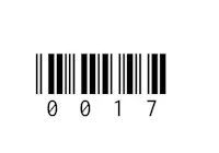 a barcode on a white background