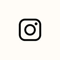 a black and white instagram icon on a white background