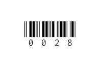 a barcode on a white background