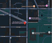 a map showing the location of a location