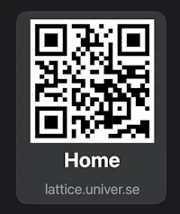 a qr code with the word home on it