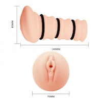 a picture of a sex toy and its measurements