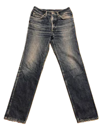 a pair of jeans on a black background