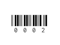 a barcode on a white background
