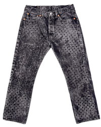 bleach dye one of one screen printed 