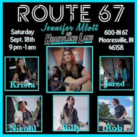 a poster for route 57 featuring a group of musicians