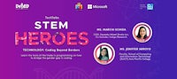 a poster with the words stem heroes