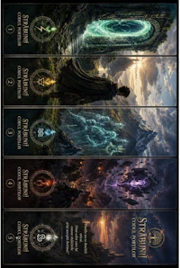 a set of bookmarks with different images on them