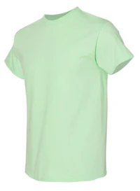 a green t - shirt on a white background