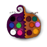 an image of a pumpkin with different colors on it