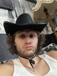 a man wearing a cowboy hat