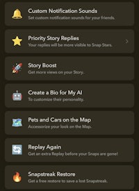 a screenshot of the snapchat app on a phone