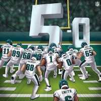 philadelphia eagles 50th anniversary poster