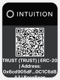 a qr code with the words trust trust ecr-20