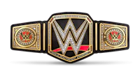 the wwe championship belt on a black background