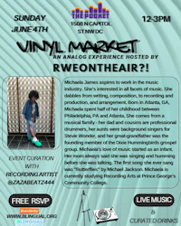 a flyer for the vinyl market in philadelphia