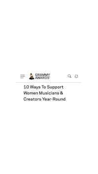 grammy awards 30 women musicians support & creators year round
