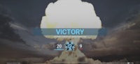a screenshot of a game with the word victory on it