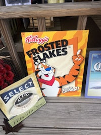 a sign with a tiger on it