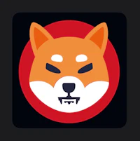 a shiba dog icon on a black background