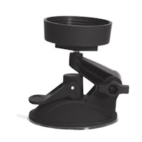 a black cup holder on a white background