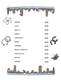 a picture of a frame with a lot of different items on it