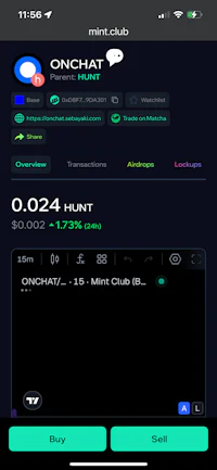a screenshot of the chat app on an iphone