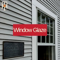 a house with a sign that says window glaze