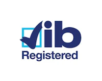 ib registered logo on a white background