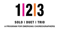 a black background with a pink, orange, and yellow logo