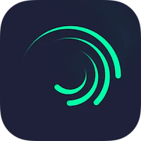 an icon with a green wave on it