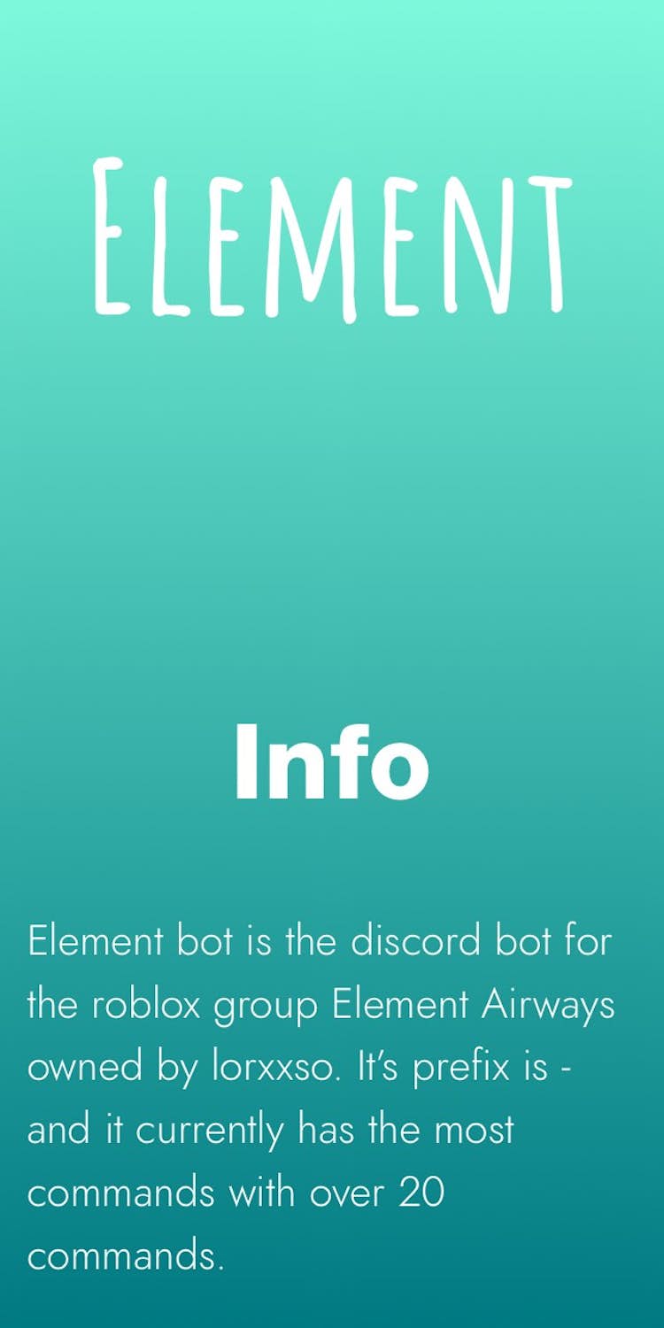 Element - need bot hack 20 roblox