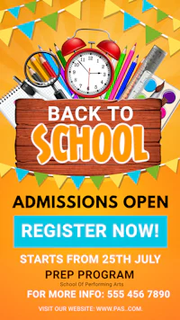 back to school admissions open now