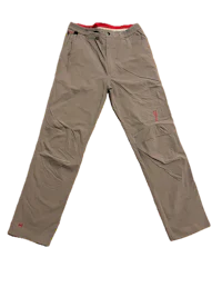 a pair of men's hiking pants on a black background
