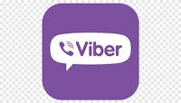 viber logo on a purple background, hd png download