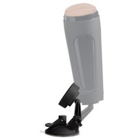 a black phone holder on a white background