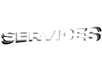a black background with the word services on it