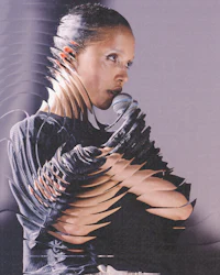 a person holding a microphone
