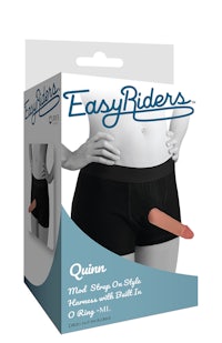 easyrider's quinn stretchy dildo - black