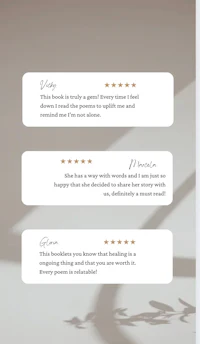 a sample of a business card with a quote on it