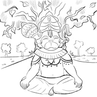 hindu god lord ganesha coloring page