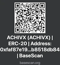 a qr code with the words achivix achivix erc 20 address