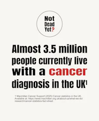 almost 35 million people currently live with cancer diagnosis in the uk