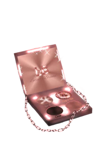 an eyeshadow palette in a box with a light on it
