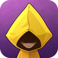 a cartoon character in a yellow hooded cloak
