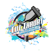 the logo for cut throat mufflers