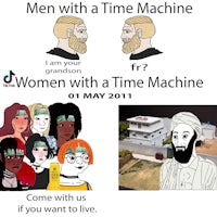 men with a time machine