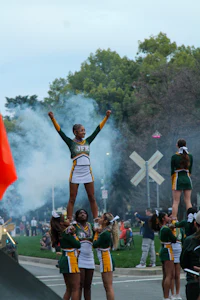 a group of cheerleaders