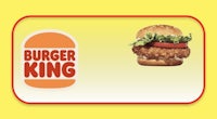 burger king logo on a yellow background